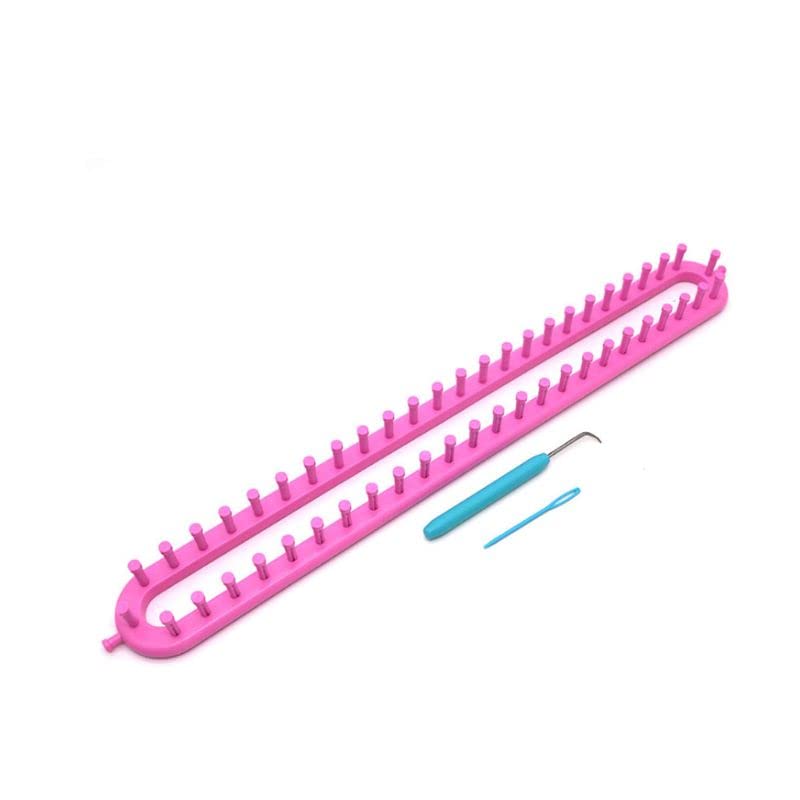 QiaoJun Knitting Loom,Strickwebstuhl 4 größe langer stritter strickzeichen webstuhl kitnadeln haken nähen werkzeug for schal schal langen stricken strick toom kit