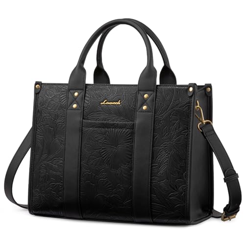 Image of LOVEVOOK Purse for Women Leather Tote Bag Purse and Handbags, Satchel Shoulder Crossbody Top Handle Bags with Zipper