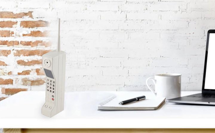 Miniatura 4 de YOUTHINK Modelo retro de teléfono celular, adorno de simulación celular blanco a la antigua moda para accesorios fotográficos de escenario en el