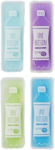 Amazon 4個セット スリム 保冷剤 ひんやり 長細いからスリム型お弁当箱やペットボトルにちょうどよい アウトドア 運動会 お花見 キャンプ バーベキュー 海水浴 買い出し ノーブランド品 保冷剤