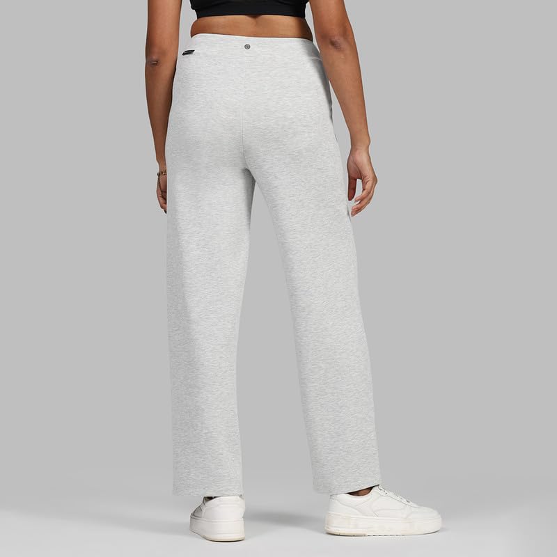 Image of BlissClub Womens BareButter Straight Pants, High Rise, Straight fit,Pockets, Comfortable Waistband,Regular Variant Below 5'4