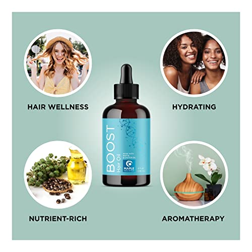 Hair Oil For Dry Damaged Hair And Growth - Thickening Rosemary Hair Growth Oil For Women And Men For Frizzy Thin And Weak Hair - Vegan Scalp Oil Hair Growth Formula With Jamaican Black Castor Oil #TOP3
