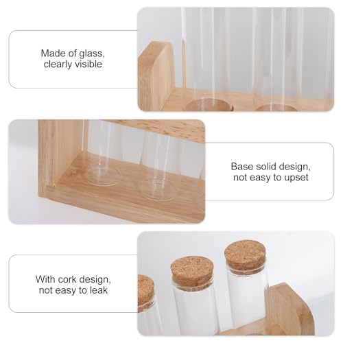 Support pour tubes à essai en verre présentoir grains de café - 4
