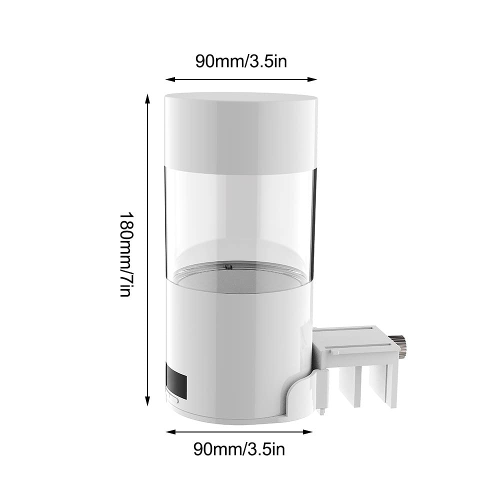 Futterautomat Aquarium, 500ml Große Automat Fische Futterspender bis zu 4 Mal am Tag, Automatischer Fischfutter mit LCD Display und USB-Ladekabel für Urlaub Teich Goldfische Tank