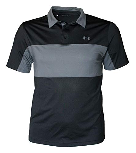 Under Armour Men s Performance Shirt HeatGear Athletic Polo 1347335 (Black, L)