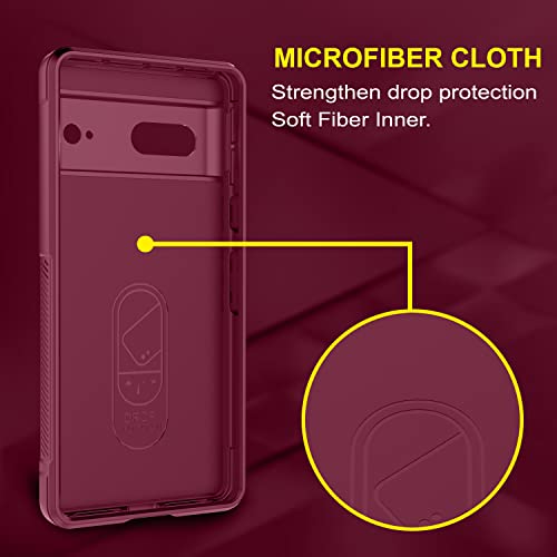 Image of Amazon Brand - Solimo Mobile Cover for Google Pixel 7 5G (Silicone Plum)