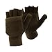 Produktbild Floso® Herren Thermo Halbfinger Winter Handschuhe (Einheitsgröße) (Grün)