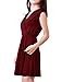 Allegra K Women's Crossover Deep V-Neck Dress