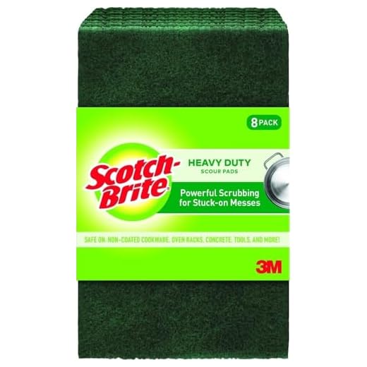 Scotch-Brite Scour Pads, Heavy Duty Scouring Pads for Cleaning Kitchen and Household, multipurpose Scour Pads, 8 Scouring Pads