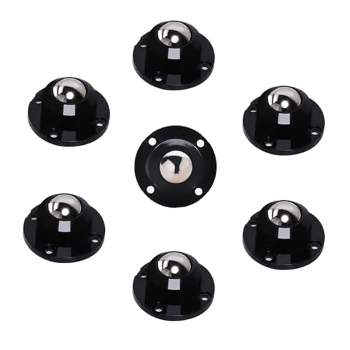 Teadokly 360º Rotation Universal Ball Casters,8Pcs Ball Transfers Casters,Silent Ball Bearings for Conveyor, Roller Stand, Transmission, Furnitu