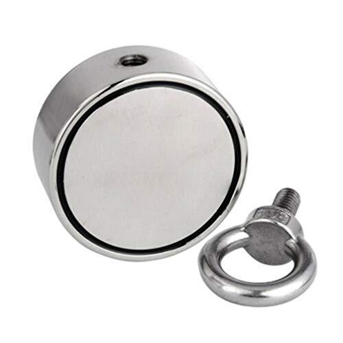 Happyyami 1 conjunto de ímãs de pesca com corda para salvamento e recuperação (300 kg)