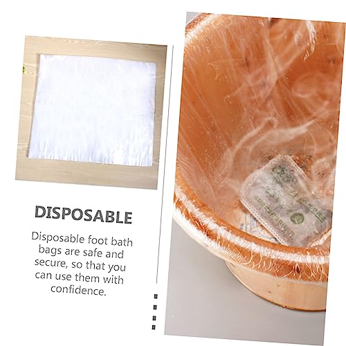 Bolsa para baño de pies desechable para spa de madera miniatura 3