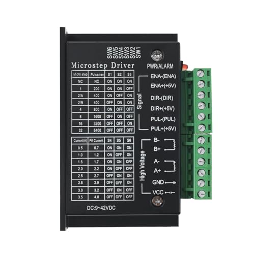 Boîtier de contrôle TB6600 4A DC9-42V à haute isolation pour moteurs pas à pas Nema