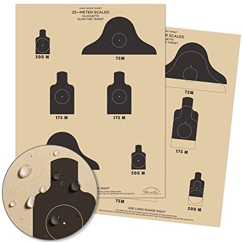 Rite in the Rain Weatherproof 25m Slow Fire Qualification Targets, M16A1, 17