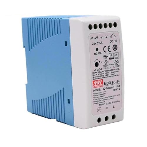 Image of MEAN WELL 60W24V Rail Type Switching Power Supply 2.5A Voltage Regulator Industrial Control PLC Sensor