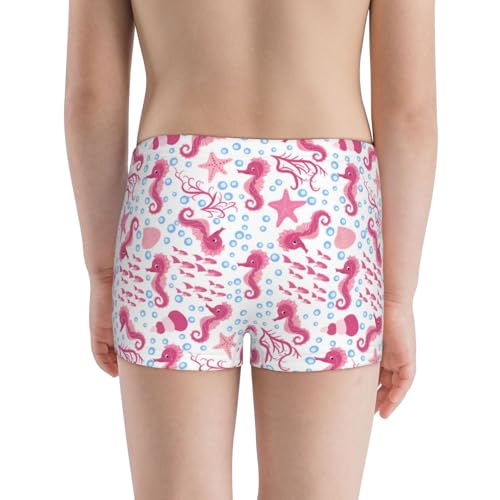 Boys' Cotton Boxer Brief Soft Underwear-Seahorse And Starfish3