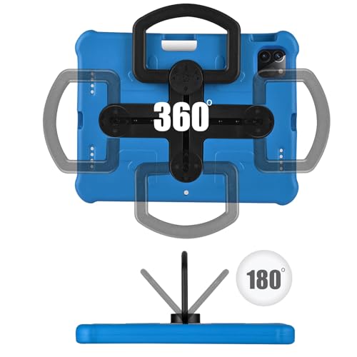Funda para iPad Pro 11 resistente con soporte giratorio 360 y correa 7