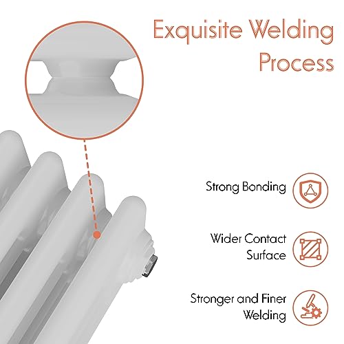Radiateur fonte traditionnel NRG 4 colonnes blanc brillant