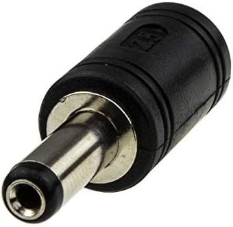 DC Power Adapter 5.5mm x 2.5mm to 5.5mm x 2.1mm, DC in line socket Female to DC Male Plug, Coaxial Power Converter for CCTV Equipment, Video Surveillance Camera, LED lights, Notebook, PC