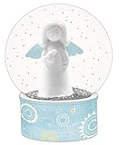 leonardo schneekugel engel  Glitzer-Glaskugel - Schutzengel: mit LED und Farbwechsel