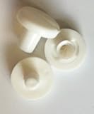 Top Lamination Laminiertechnik 25 Buchschrauben 15 mm Kunststoff weiß Gürtelschrauben, Nieten zum Schrauben, Schraubnieten