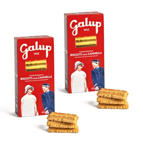 Galup® | Galletas de canela tradicionales | Galletas desmenuzables agregadas de canela y mezcla de especias - 2 x 150 Gr