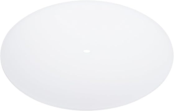 PATIKIL Lampshade Diffuser, 7.5" Diameter with 3/8" Center Hole Round Diffuser for Drum Lampshades Pendants Light Fits 8-8.5" Openings, Frosted White