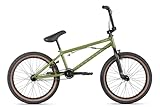 0 Haro Downtown DLX 20\" 2021 BMX Freestyle Bike (20.5\" - Matte Army Green)