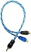 Rockville Y-Adaptor 1 Male to 2 Female to RCA Interconnect Cable (RCAM2F)