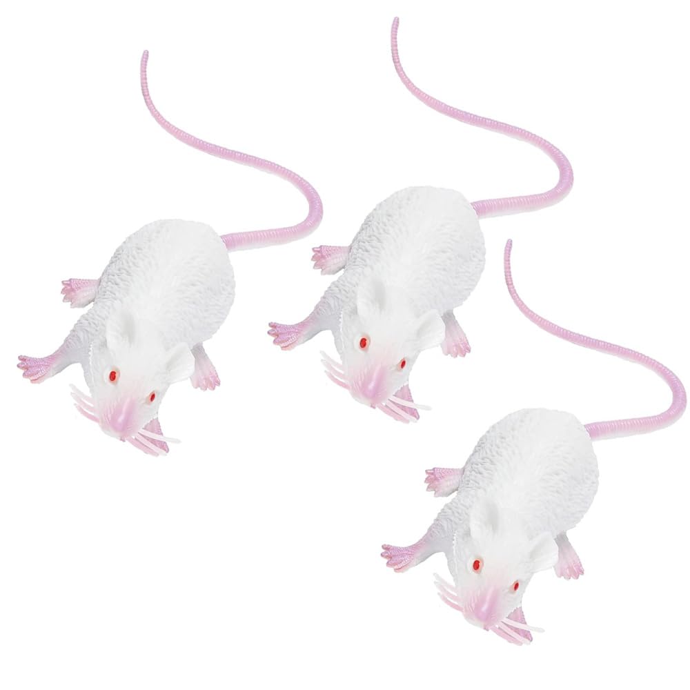 46 Pezzi Di Topi Finti In Plastica - Scherzo Realistico Per Pesce D'Aprile, Halloween, Feste - 2
