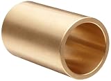 Boston Gear Bear-N-Bronz M162232 Plain Cylindrical Sleeve Bearing, SAE 660 Cast Bronze, Inch, 1" Bore, 1.375" OD, 4" Length