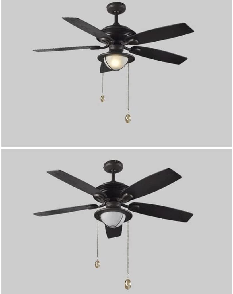 Ceiling Fan, Outdoor Ceiling Fan Light with Remote Control Silent Fan Light 5 Blades Ceiling Fan Lamp Balcony Villa Courtyard Gazebo Fan
