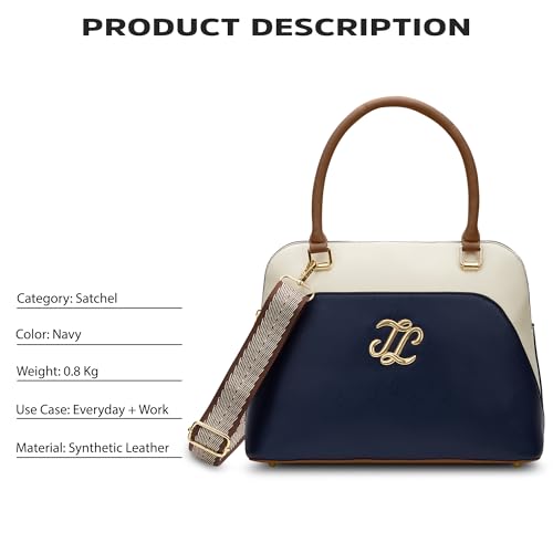 Image of Lavie Signature Women's Aiken Colourblock Dome Satchel Handbag | Satchel Bag for Work | Ladies purse | Stylish Shoulder Bag | Gift For Women