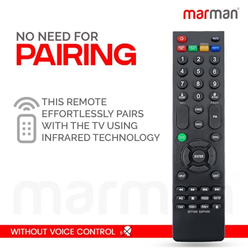 Image of marman Compatible with Thomson Tv Remote Control Suitable for Smart LED LCD Television Without Voice Command and Google Assistant - Match All Keys that Exactly Same with Existing Model !