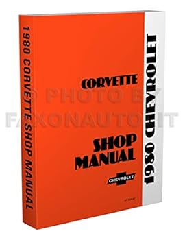 Paperback 1980 Chevrolet Corvette Shop Manual Book