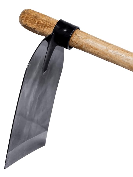 HAAY Tools, Garden Hoe & Spade Heavy Duty Long Handle, Digging & Draw Hoe Garden Tool for Weeding Raking & Soil Cultivation