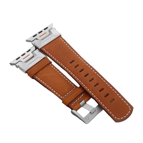 Bracelet de montre universel compatible en cuir réglable noir