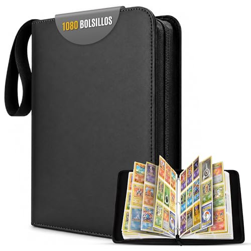 Album De Cartas Coleccionables Premium 1080 Cartas Binder Profesional Con 60 Páginas Y Fundas Integradas Album Para Cartas Tcg Card Binder De Alta Capacidad