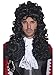 Smiffy's Men's Long and Curly Black Pirate Captain Wig, One Size, 5020570420416