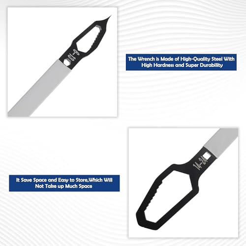 Image of GLUN Double End Plum Combination Wrench, Metal Multi-Function Universal Special Shaped Wrench Pack of 1