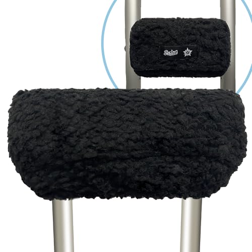 SPRING SEAON Plush MemoryFoam Crutch Underarm Pad & HandGrip CoversUniversal Fit Breathable MoistureWicking MachineWashable Cushion for Crutches Pain Relief & Chafing Protection