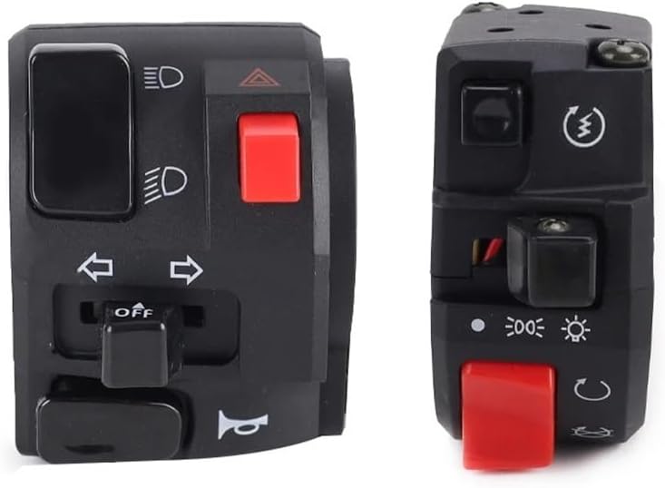 22mmのオートバイスイッチに適合。バイクのホーンボタン、ターンシグナル、電動フォグランプ、スタートハンドルバーコントローラースイッ 22mm オートバイスイッチ バイクホーンボタン ターンシグナル 電動フォグランプ ライト スタート ハンドルバーコントローラースイ