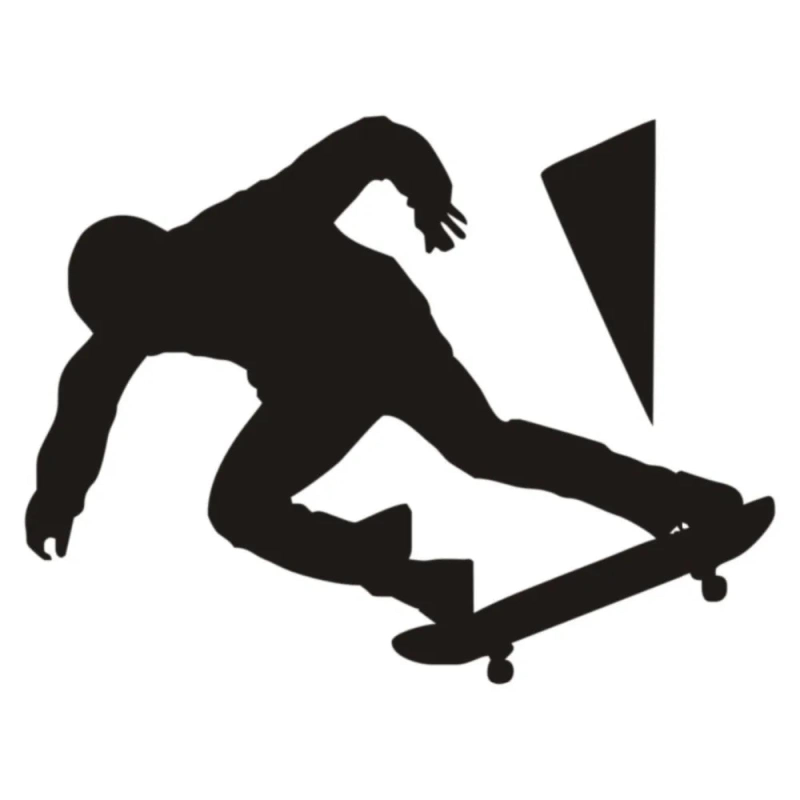 Skateboarder Motivational Gym wall Sticker Teen Room Poster Sticker Mural Art
