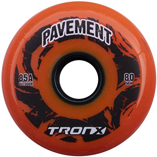 Tronx Outdoor Asphalt Pavement 85A Inline Roller Hockey Wheels 4 Pack (68Mm) #TOP3