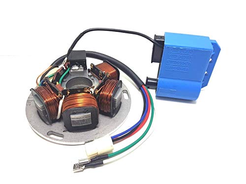  STATORE E BOBINA MODIFICA ACCENSIONE DA PUNTINE A ELETTRONICA VESPA PX 125 150 200