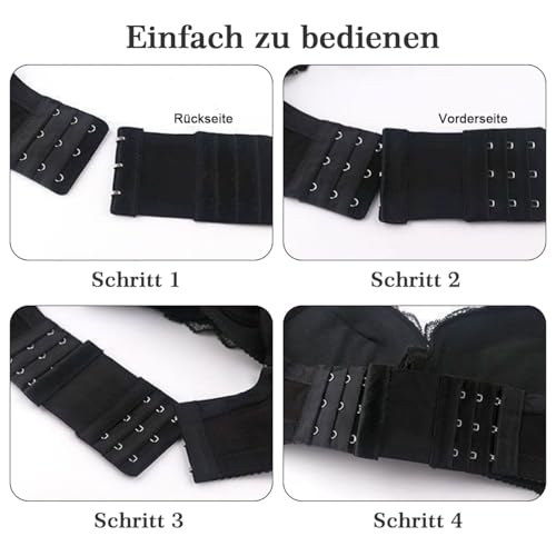 SanKristo 13 Stück BH Verlängerung 3 Haken 2 Reihen, Bra Extender, BH Erweiterung, Elastische Weich, Bequem und Dehnbar BH-Verlängerer, BH Verschluss für Frauen Damen Schwangerschaft Stillzeit, Bunte