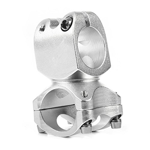 DEERU Bike Stem 25.4 x 32mm 7 Degree Mountain Bike Stem Bicycle Handlebar Stem Suitable for BMX MTB Road Bike (Aluminum Alloy) (Silver)