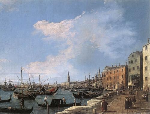 Tableaux les Degli Schiavoni d'Antonio Canal pour salon élégant