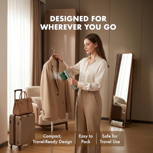 Image of Nesugar Steamer for Clothes Steamer, Fashion Portable Handheld Garment Steamer, 0.8lbs Lightly, 15s Fast Heat-up, 10 Minutes of Continuous Steam, Light Mini Steam Iron for travel and home
