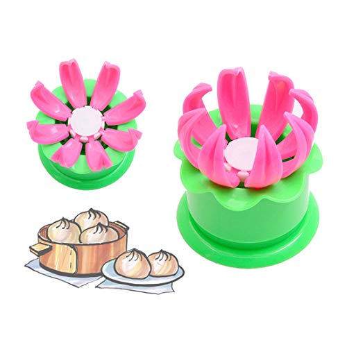 DIY Pastry Pie Dumpling Maker Mould Tool Steamed Stuffed Bun Mold Kitchen Tools,Baozi Maker,Bao Steamer Baozi Mold Steamed Stuffed Bun Making Mold Pastry Pie Steam Cooking Tool Sets (2PCS)